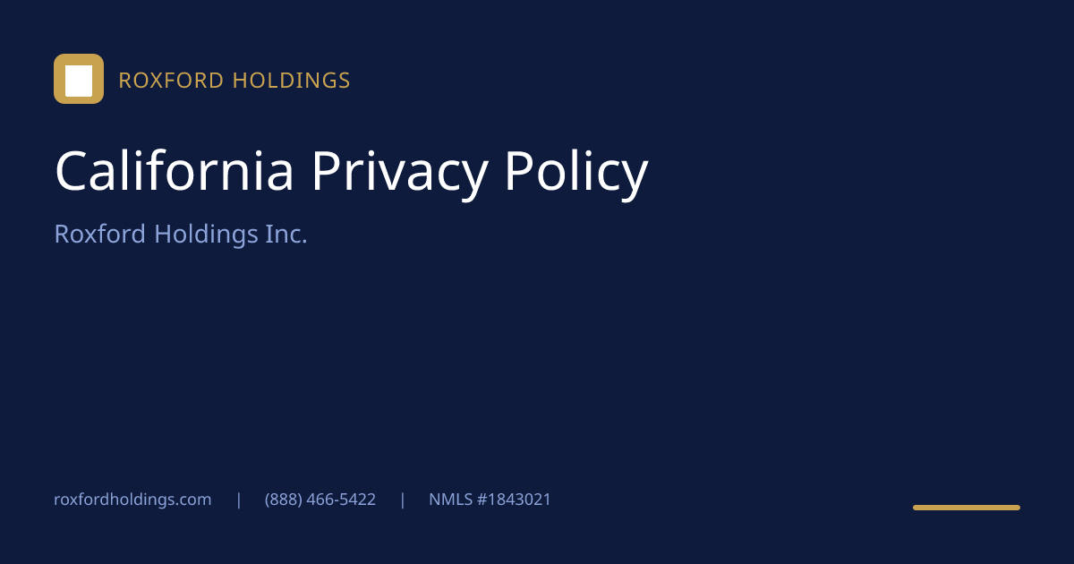 California Privacy Policy page thumbnail